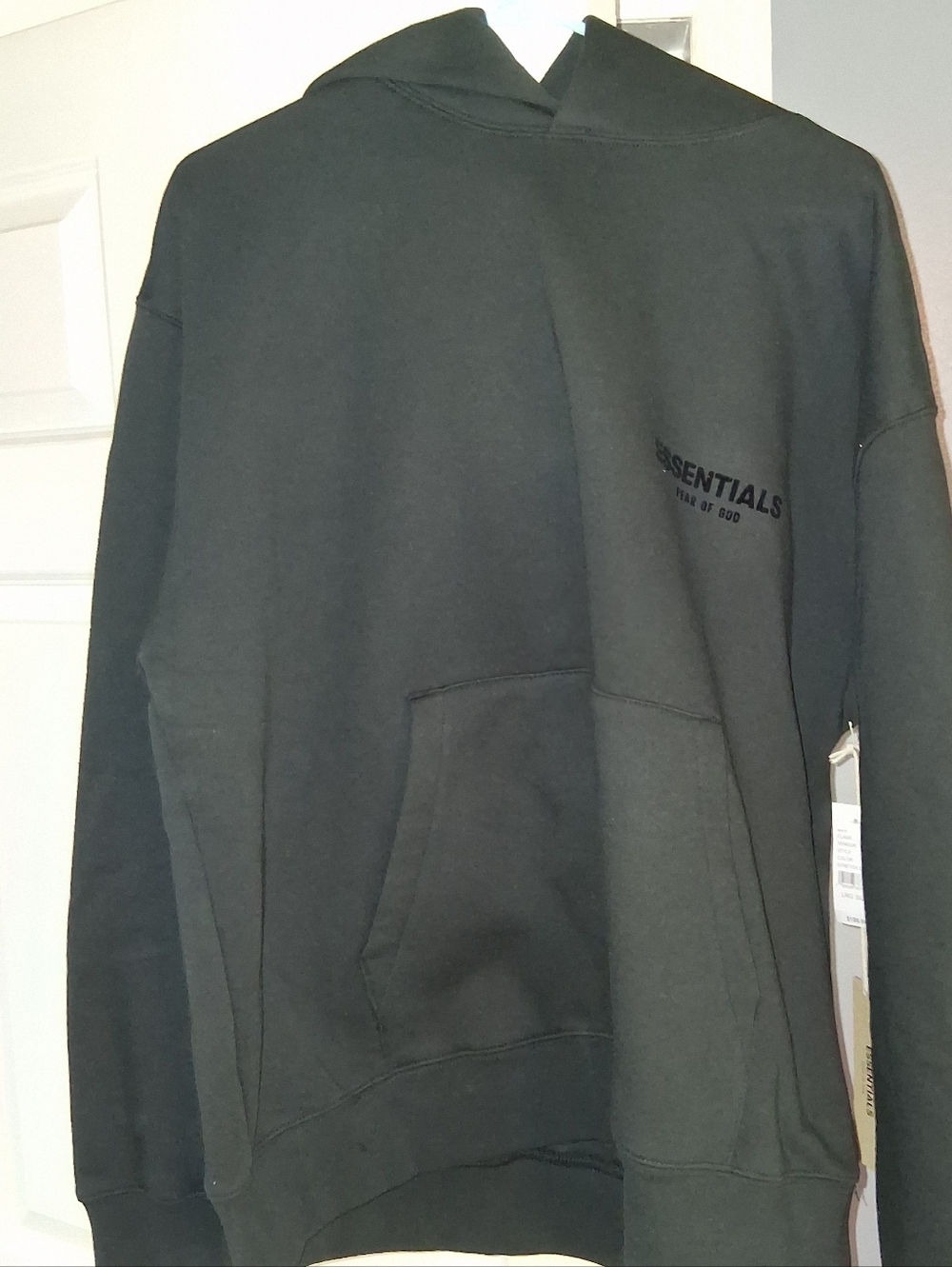 Fear of God Essentials Black Pullover Hoodie